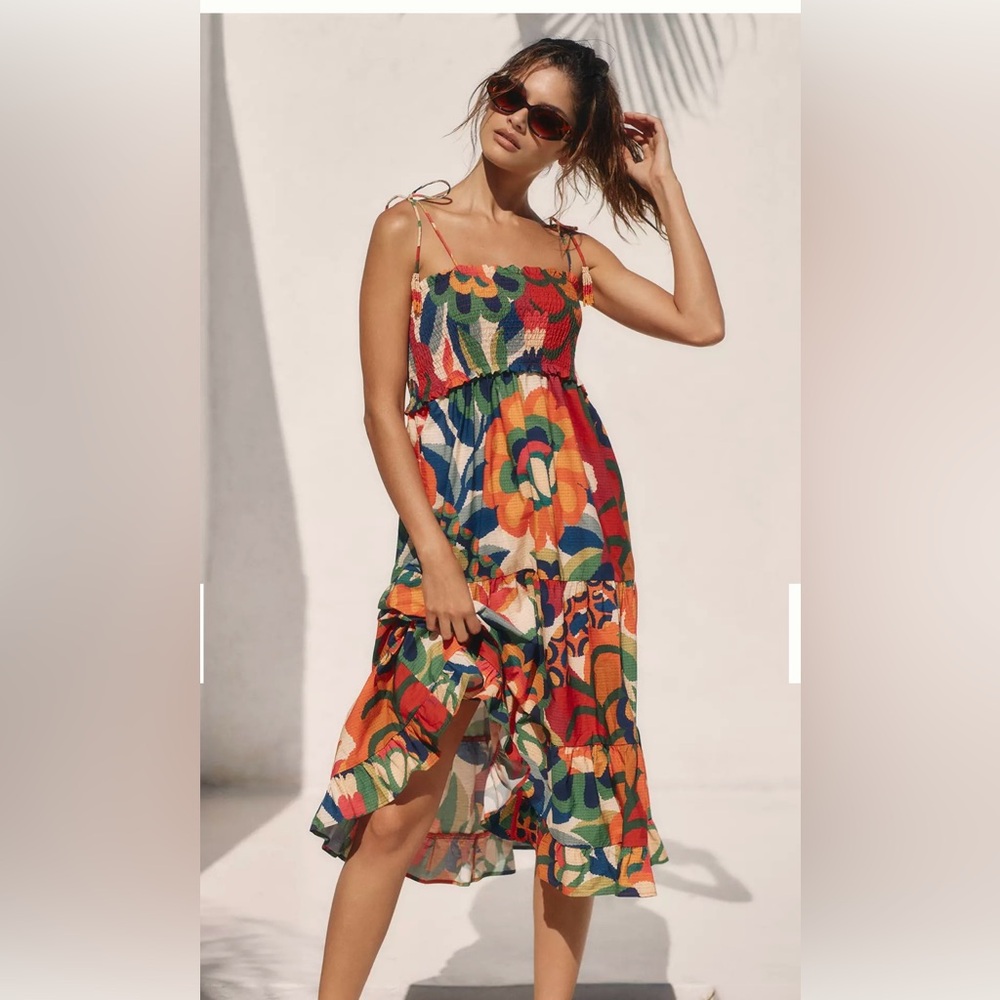 Colorful Floral Women's Dress